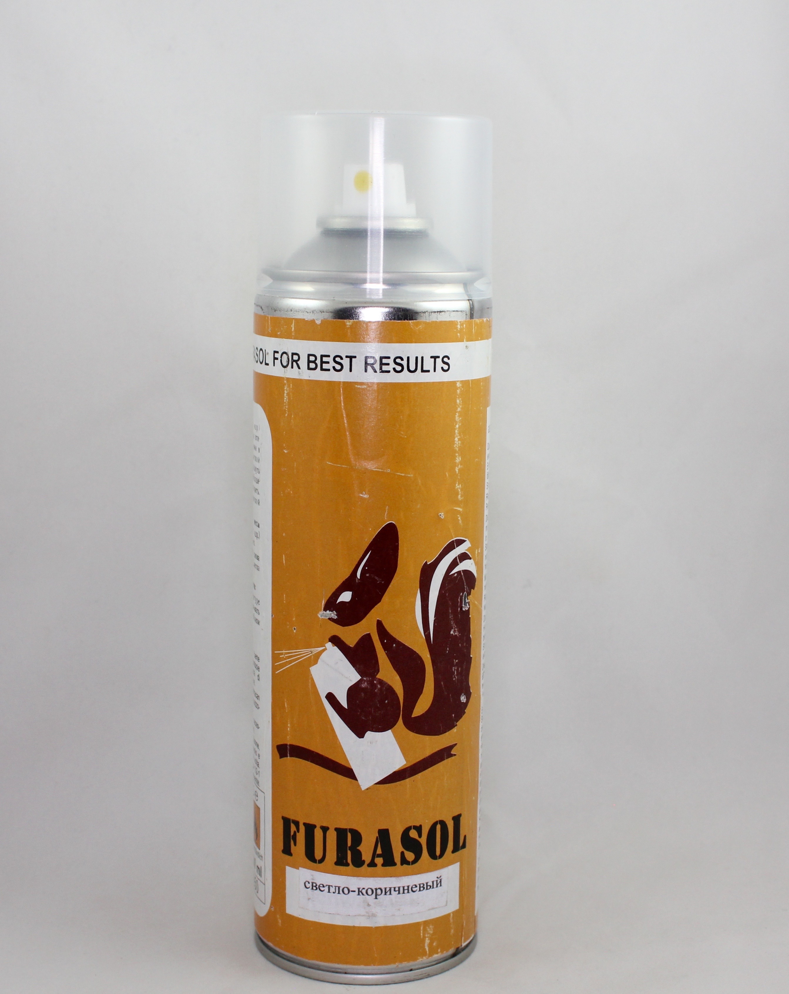 Краска аэрозоль FURASOL (500ml) светло-коричневый