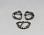 Пряжки металлические со стразами PSM - 036 цв. т. никель