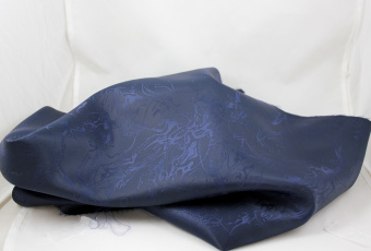 Ткань подкладочная TIP-042 цвет: темно - синий