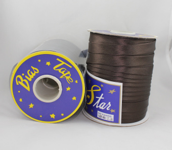 Косая бейка 15мм (132м) цв. коричневый