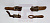 AMII Крючки шубные RAL 8007 цв. коричневый светлый