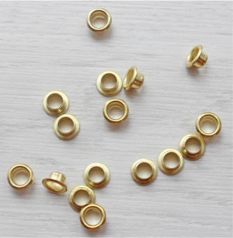 Люверс №2 (4мм) золото (5000шт)