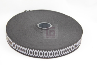 Тесьма отделочная  20мм цв. черный (22,5м)